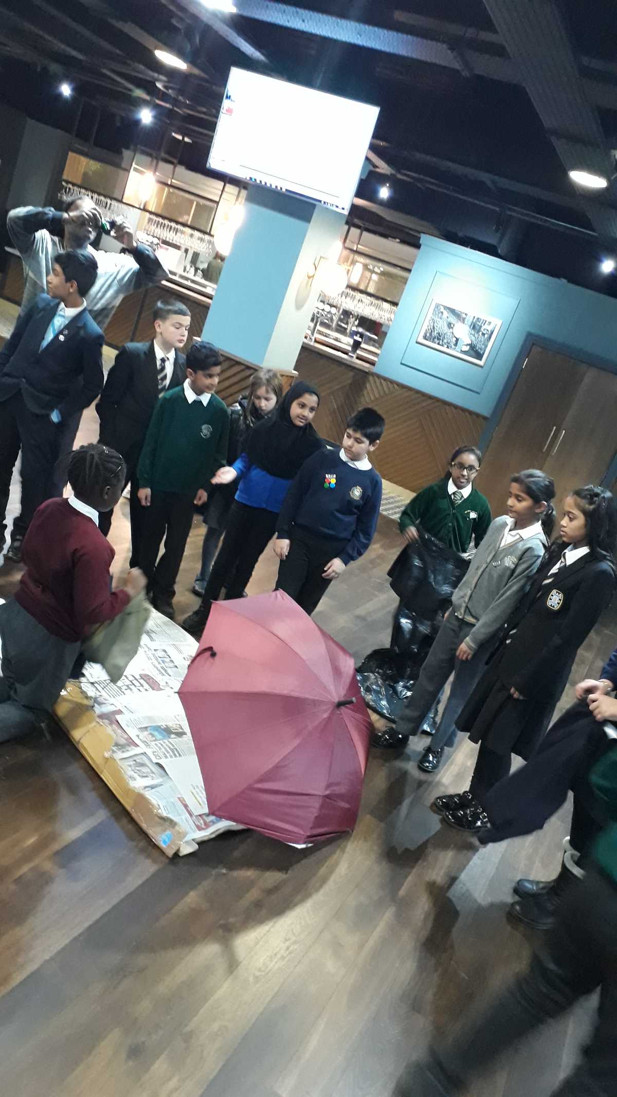 Children working in school